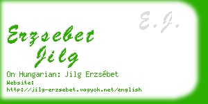 erzsebet jilg business card
